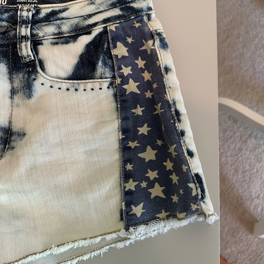 American Flag Jean Shorts - Picture 4 of 6